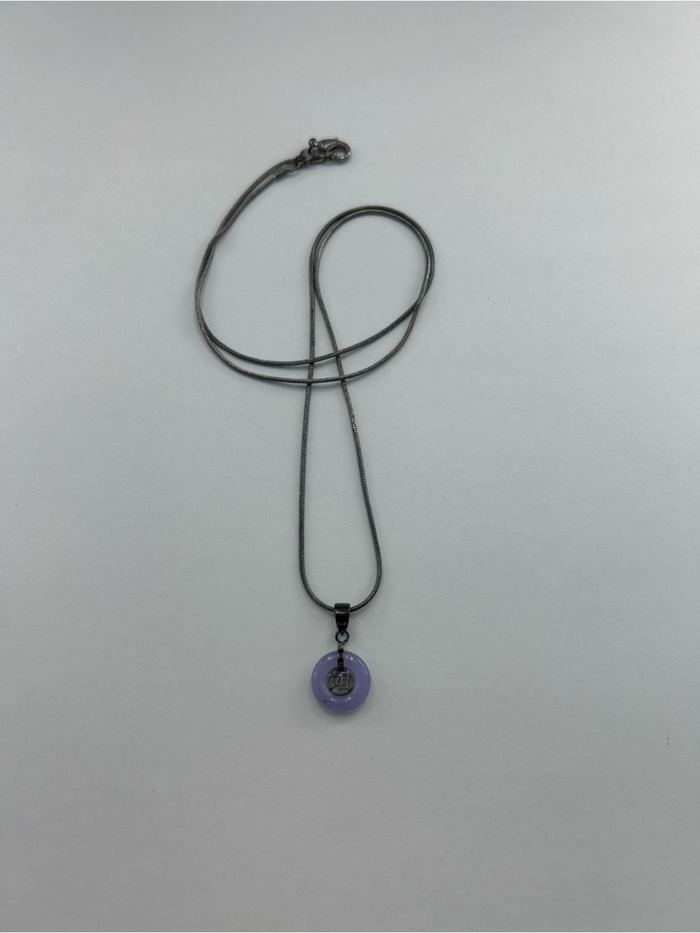 Lavender Circle Pendant Necklace - Women Jewelry